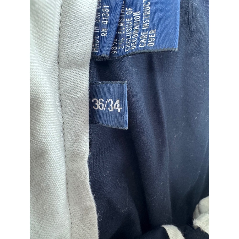 Polo Golf Ralph Lauren Mens Navy Blue Cotton Twill Stretch Pants 36x34 Straight - Picture 9 of 15